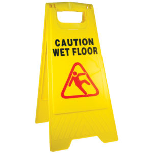 Caution Wet Floor Safety Sign – A-Frame – Yellow