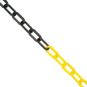 8mm Chain 25M Yellow/Black