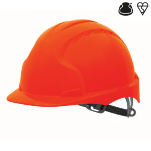 EVO®2 Safety Helmet with Slip Ratchet – Red