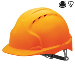 EVO®2 Safety Helmet with Slip Ratchet – Orange – Vented