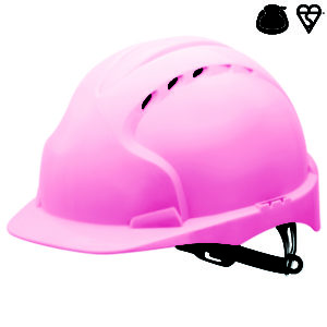 EVO®2 Safety Helmet with Slip Ratchet – Pink – Vented