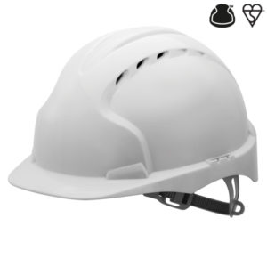 EVO®2 Safety Helmet with Slip Ratchet – White – Vented