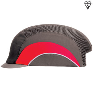 Hardcap A1+™ 2.5cm Reflective Micro Peak – Grey/Red