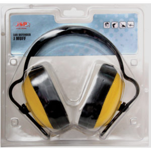 J Muff™ Ear Defender Yellow Clam Packed