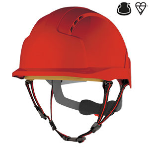 EVOLite® Skyworker™ Industrial Climbing Helmet – Red