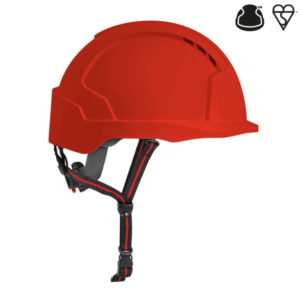 EVOLite® Skyworker™ Industrial Climbing Helmet – Red