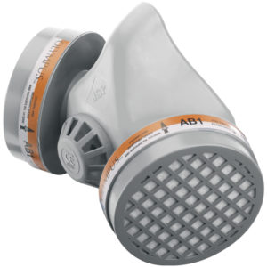 Midimask Rubber Twin Respirator Grey